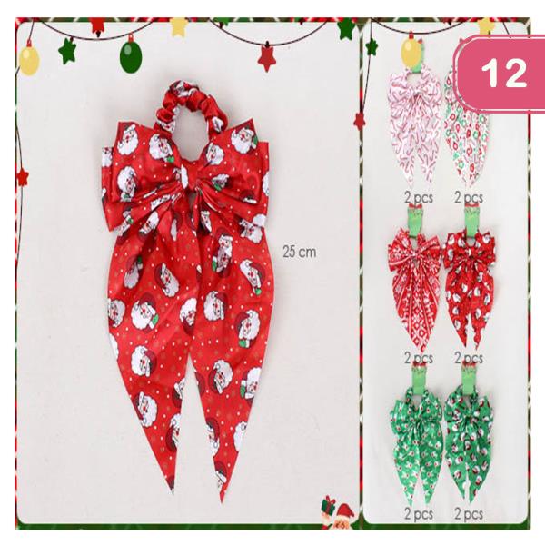 LONG TAIL CHRISTMAS HAIR TIE (12 UNITS)