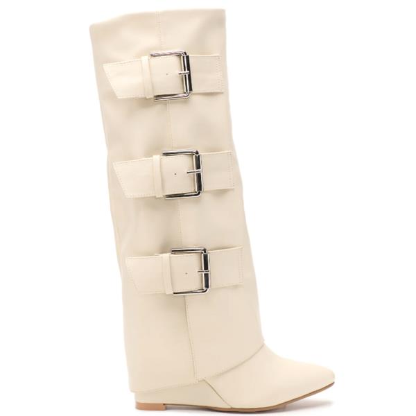 OVERLAP BUCKLE BOOTS 12 PAIRS