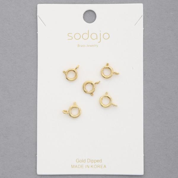 SODAJO EXTRA CLASP CHARM GOLD DIPPED