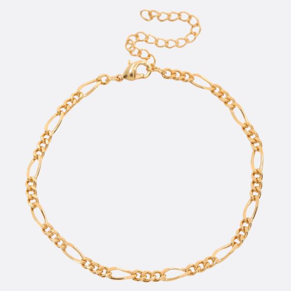 SODAJO FIGARO LINK GOLD DIPPED BRACELET