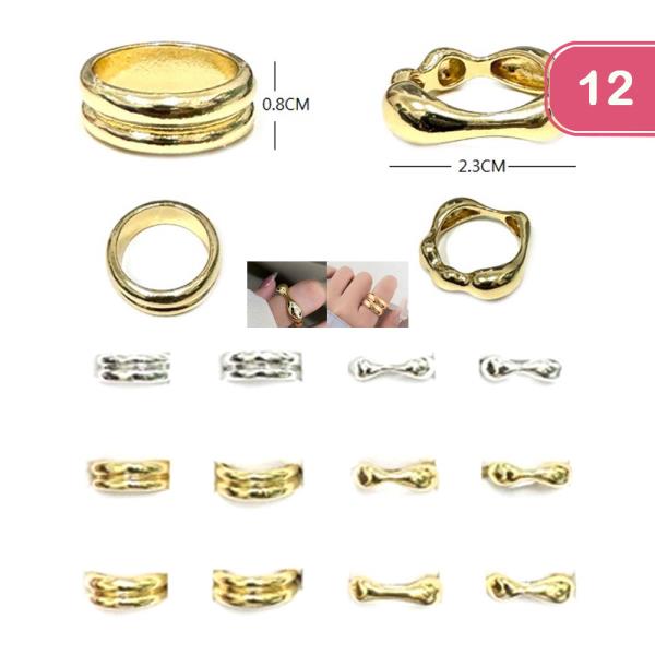 ASSORTED RING SET (12 UNITS)