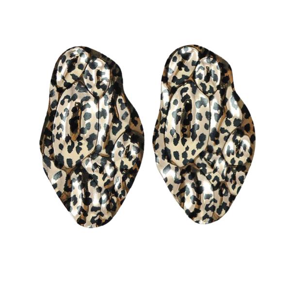 LEOPARD METAL EARRING