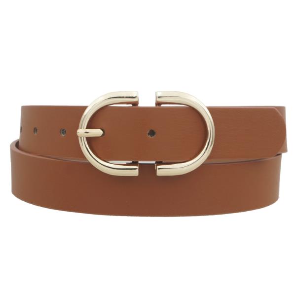 PLUS SIZE MIRROR D BUCKLE BELT