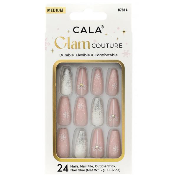 CALA GLAM COUTURE COFFIN SNOW FLAKES NAILS DECORATION SET