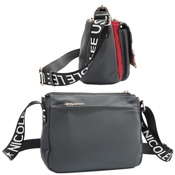 NICOLE LEE AKIKO LA BELLEZA ZIP CROSSBODY BAG