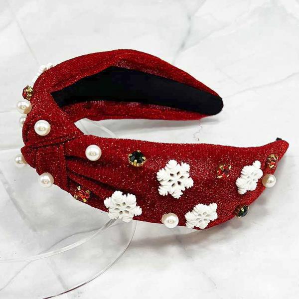 GLITTER CHRISTMAS SNOWFLAKE HEADBAND