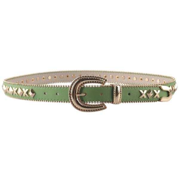 WESTERN STYLE METAL U BUCKLE BELT