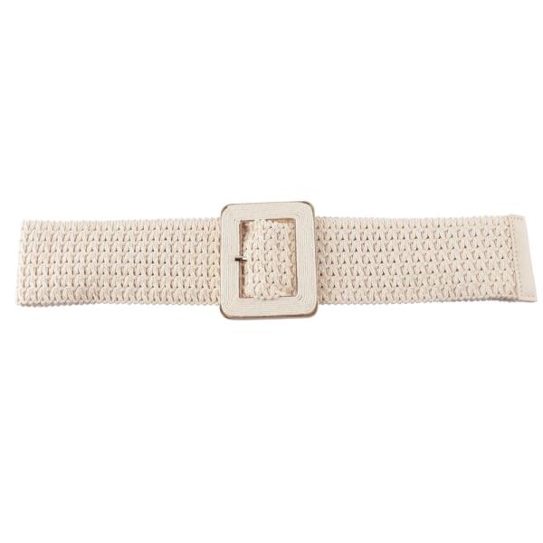 WOVEN RECTANGLE BUCKLE BELT