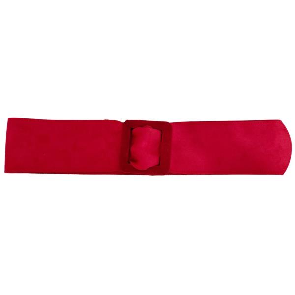 FAUX SUEDE RECTANGLE BUCKLE BELT