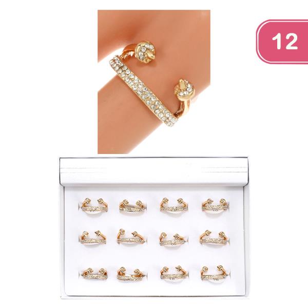 RHINESTONE RING (12 UNITS)