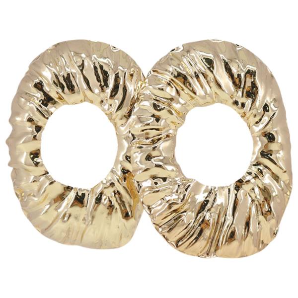 METAL OVAL EARRING