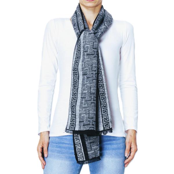 MAZE PATTERN OBLONG SCARF