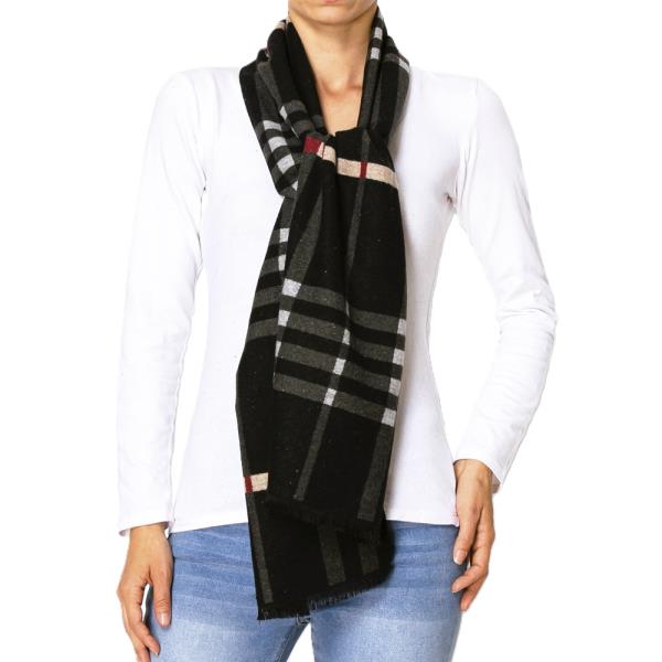 PLAID OBLONG SCARF