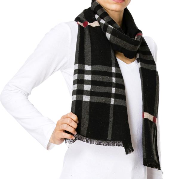 PLAID OBLONG SCARF