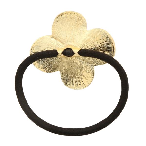 SODAJO PEARL BEAD FLOWER HAIR TIE