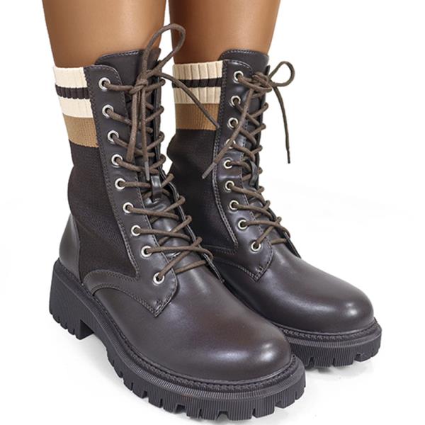 KNIT COMBINED COMBAT BOOTS 12 PAIRS