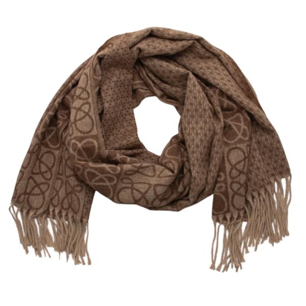 MULTI PATTERN TASSEL OBLONG SCARF