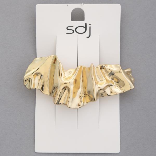 SDJ METAL RUFFLE HAIR CLIP