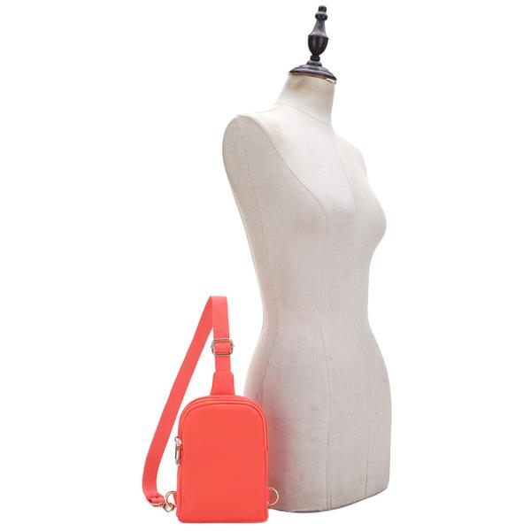 SMOOTH SLING ZIPPER CROSSBODY BAG