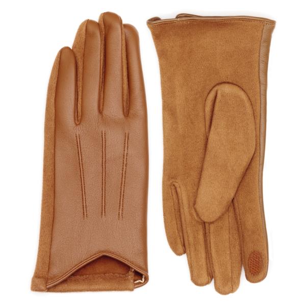 FAKE LEATHER TOUCH SCREEN GLOVE