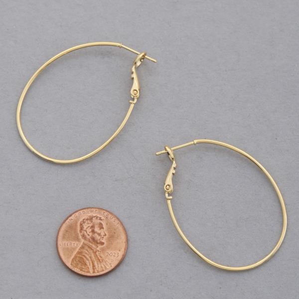 14K GOLD DIPPED TEARDROP EARRING