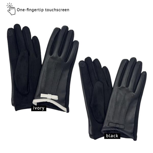 FAUX LEATHER TOUCH GLOVES