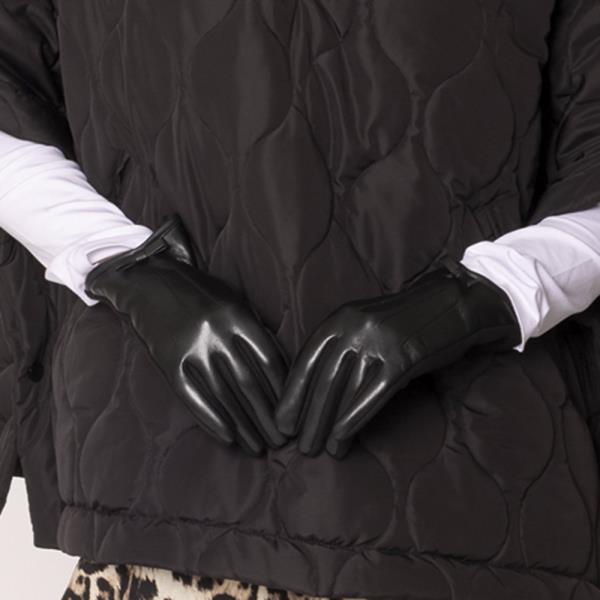 FAUX LEATHER TOUCH GLOVES