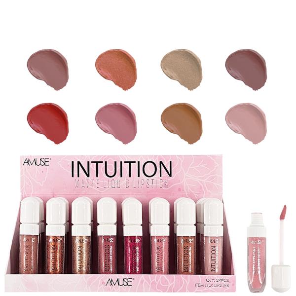 AMUSE INTUITION MATTE LIQUID LIPSTICK (24 UNITS)