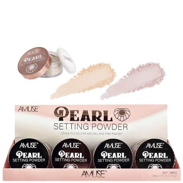 AMUSE PEARL SETTING POWDER IN 2 COLORS (12 UNITS)