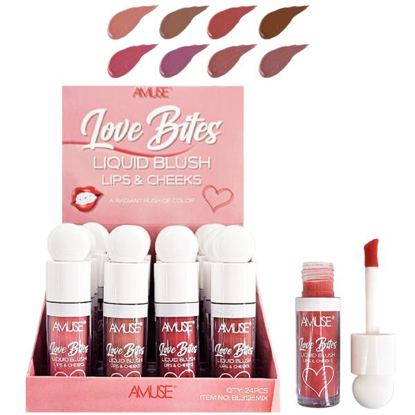 AMUSE LOVE BITES LIQUID BLUSH FOR LIPS AND CHEEKS (24 UNITS)