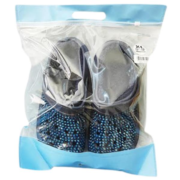 AB RHINESTONE STUDDED COZY LINED SOFT BOAT SHOE SLIPPERS