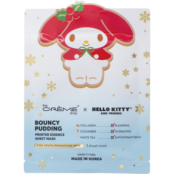 THE CREME SHOP X HELLO KITTY BOUNCY PUDDING PRINTED ESSENCE SHEET MASK (6 UNITS)