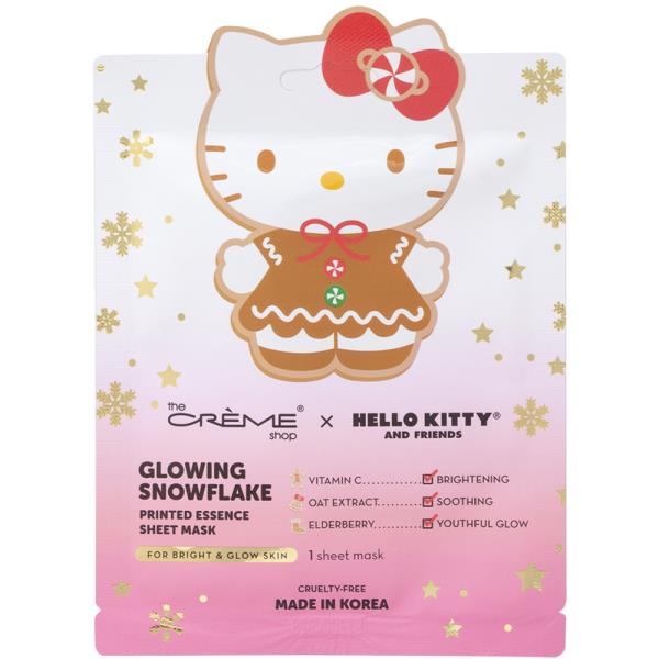 THE CREME SHOP X HELLO KITTY GLOWING SNOWFLAKE PRINTED ESSENCE SHEET MASK (6 UNITS)