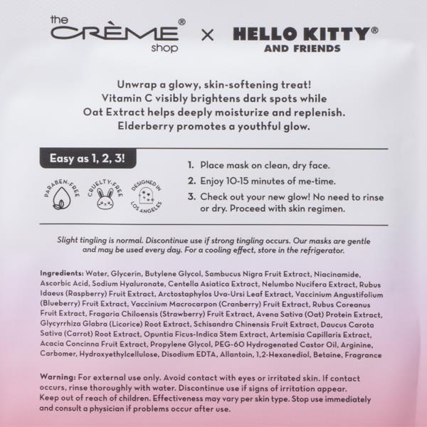 THE CREME SHOP X HELLO KITTY GLOWING SNOWFLAKE PRINTED ESSENCE SHEET MASK (6 UNITS)