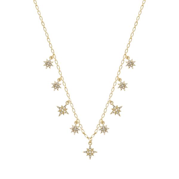 STAR RHINESTONE STATION NECKLACE