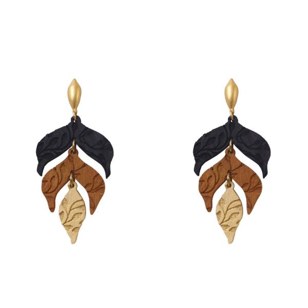 FILIGREE PATTERN PEARL BEAD DANGLE EARRING