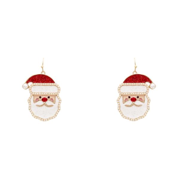 CHRISTMAS SANTA CLAUS DANGLE EARRING