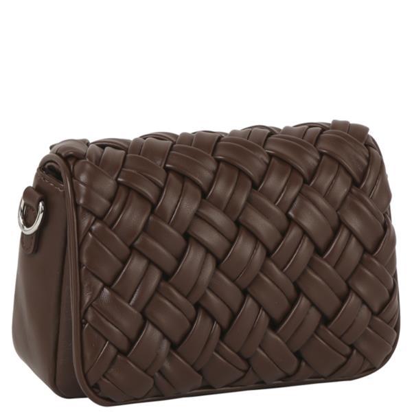 SMOOTH PUFFY DESIGN FLAP CROSSBODY BAG