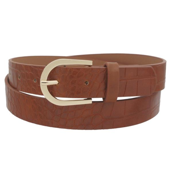 MODERN U BUCKLE BELT WITH SELF LOOP