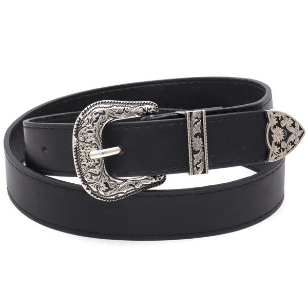 SMOOTH WESTERN BUCKLE BELT
