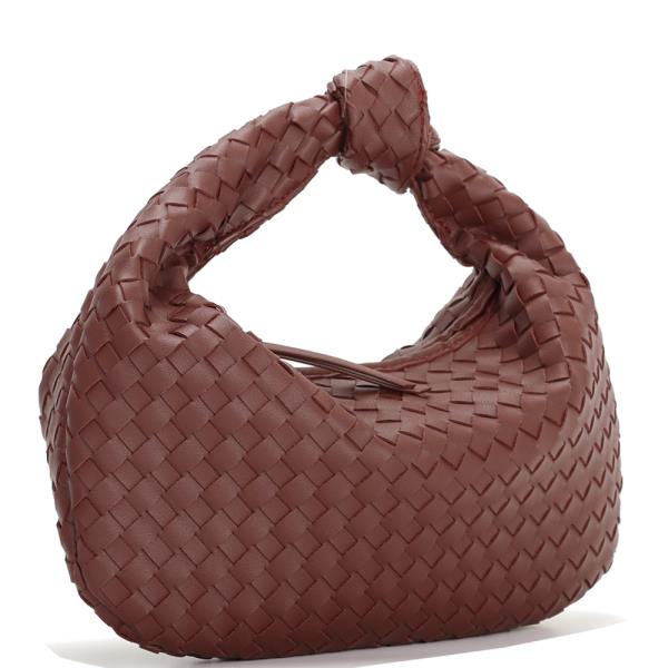 WOVEN KNOT HANDLE BAG