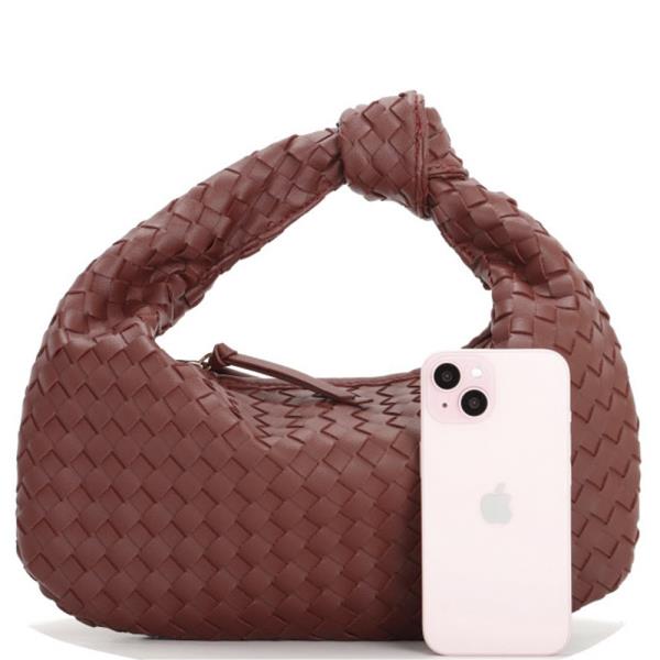 WOVEN KNOT HANDLE BAG