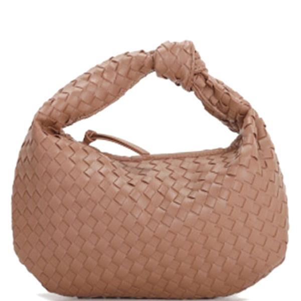 WOVEN KNOT HANDLE BAG
