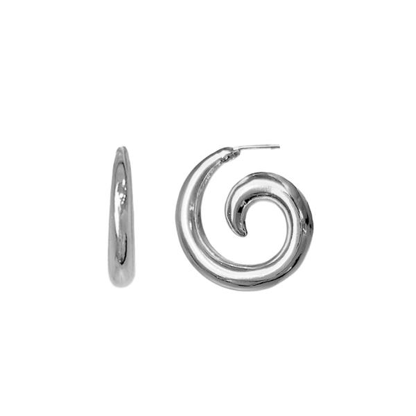 SPIRAL LINE POST EARRING