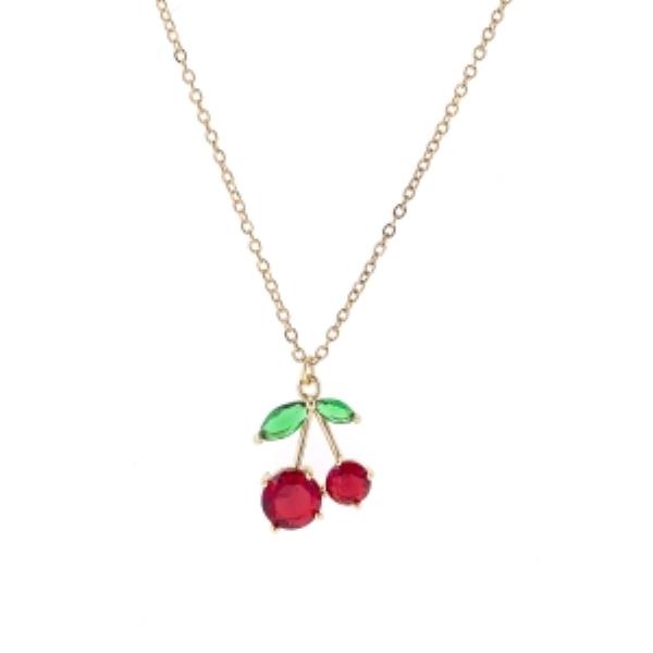 CHERRY PENDANT NECKLACE