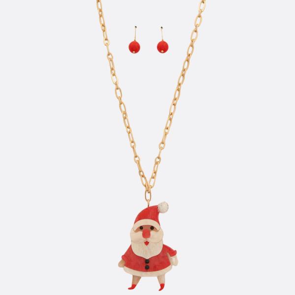 SANTA CLAUS PENDANT NECKLACE