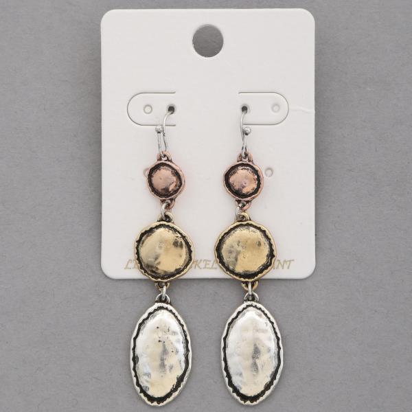 WESTERN STYLE METAL DANGLE EARRING