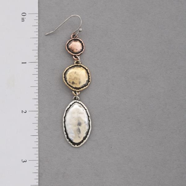 WESTERN STYLE METAL DANGLE EARRING