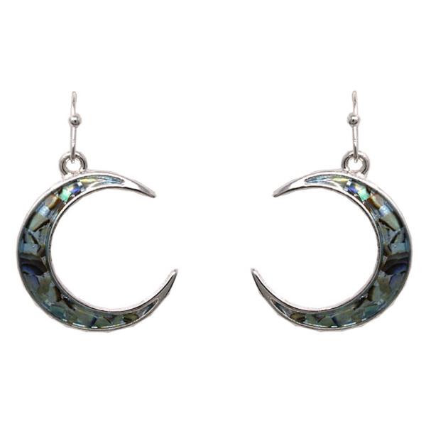 WESTERN STYLE CRESCENT DANGLE EARRING