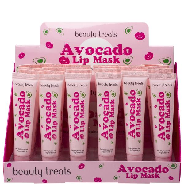 BEAUTY TREATS AVOCADO LIP MASK (24 UNITS)